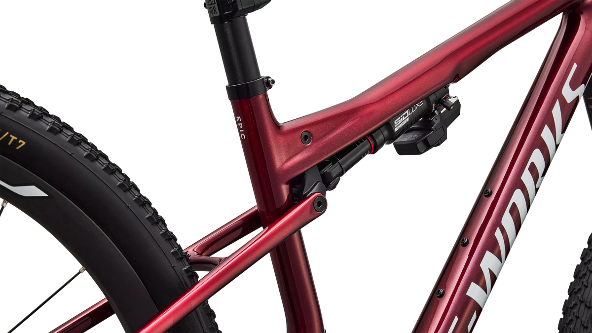 Specialized S-Works Epic 9 - 2027 - Gloss Red Tint Over Red Reflex Pearl Edge Fade